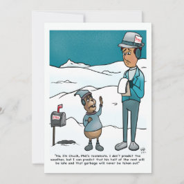 Groundhog Day Flat Greeting Card Karte