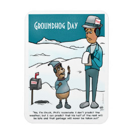 Groundhog Day Flexible Magnet