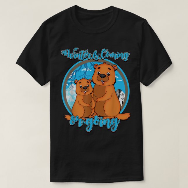 Groundhog Day für Phil Punxsutawney Winter oder Sp T-Shirt (Design vorne)