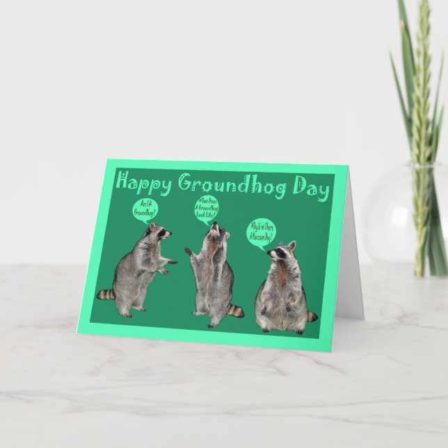 Groundhog Day-Gruß-Karte Karte (Vorderseite)