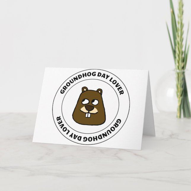 Groundhog Day Lover Karte (Vorderseite)