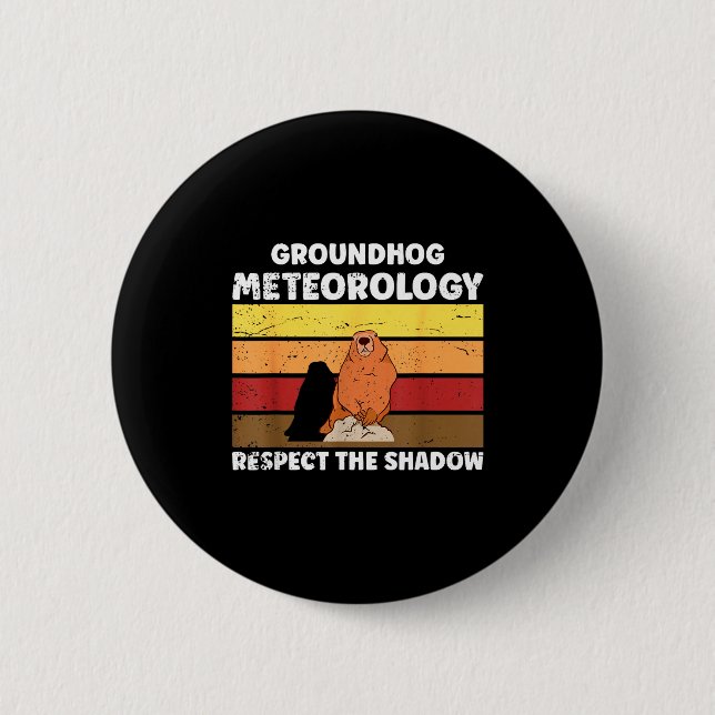 Groundhog Day Meteorology Quote For Meteorologist  Button (Vorderseite)