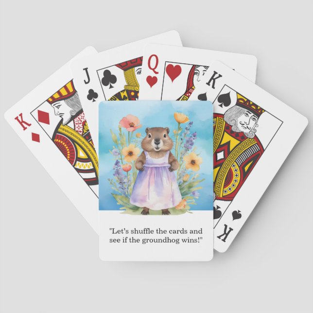 Groundhog Day Poker Cards - Spaß und Quirky Spielkarten (Rückseite)