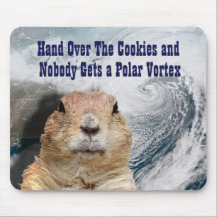 Groundhog Day Polar Vortex Mousepad