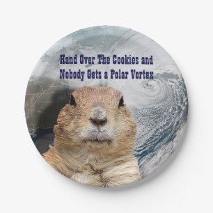 Groundhog Day Polar Vortex Pappteller