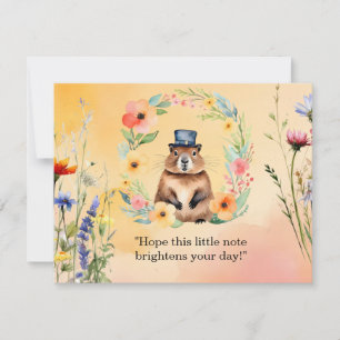 Groundhog Day Postcard - Spaß und Quirky Gruß