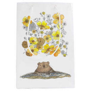 Groundhog Dreams of Buttercups and Spring Mittlere Geschenktüte