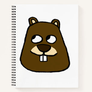 Groundhog Face Notizbuch