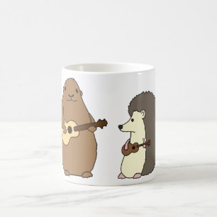 Groundhog, Igel und Ukuleles-Tasse Kaffeetasse
