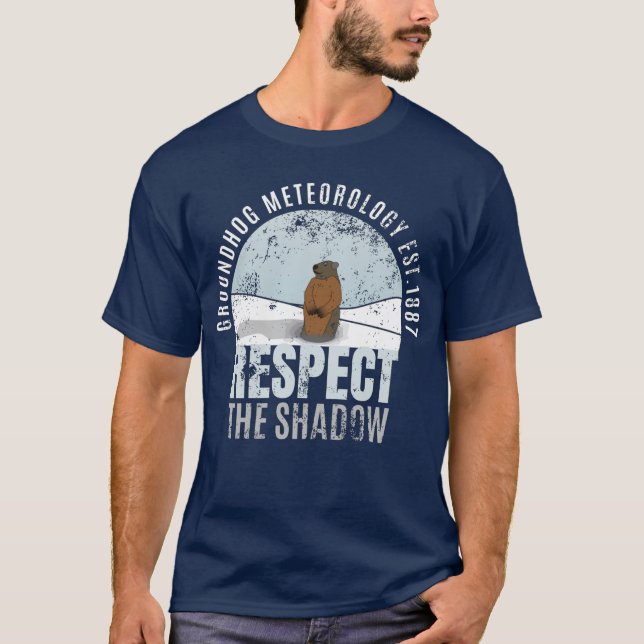 Groundhog Meteorologie respektiert den Schatten T-Shirt (Vorderseite)