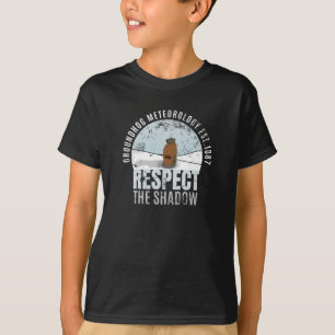 Groundhog Meteorologie respektiert den SchattenT - T-Shirt