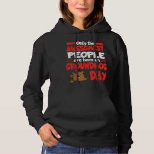 Groundhog Tag Geburtstag Funny Gag Geschenk Männer Hoodie