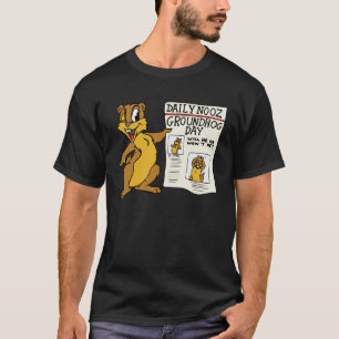 "Groundhog Tagesnachrichten-" T - Shirt