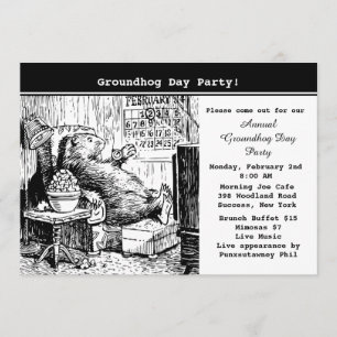 Groundhog TagesParty Einladung