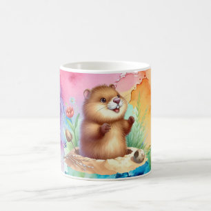 Groundhog Theme Café Mug