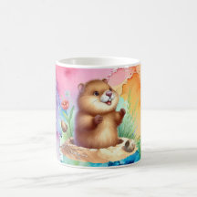 Groundhog Themed Coffee Tasse