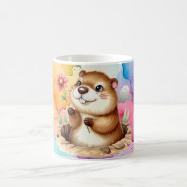 Groundhog Themed Coffee Tasse