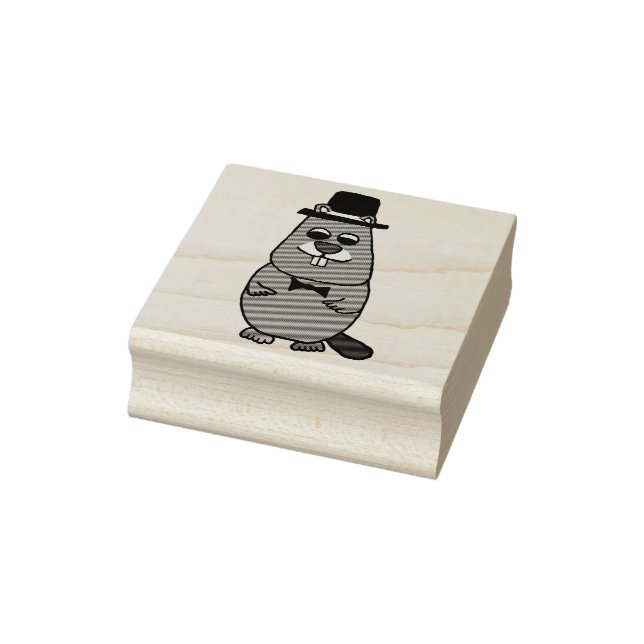 Groundhog verkleidet gummistempel (Stempel)
