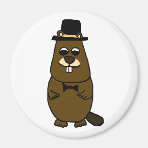 Groundhog verkleidet magnet