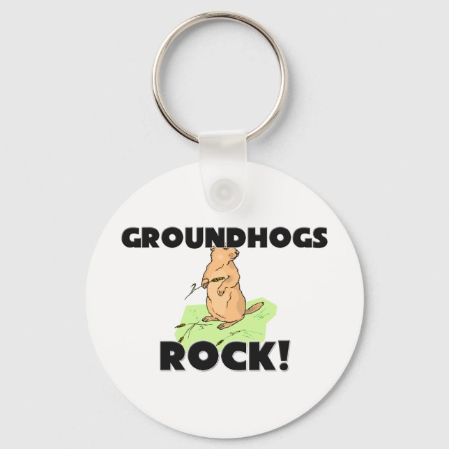 Groundhogs Rock Schlüsselanhänger (Vorderseite)