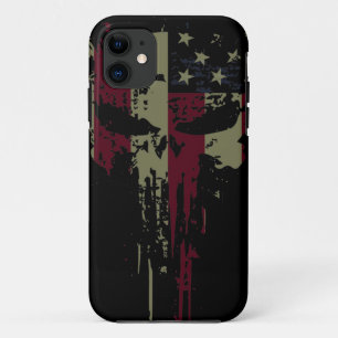 Grounge America Skull Case-Mate iPhone Case