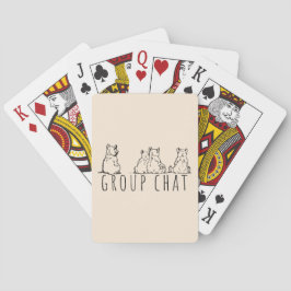 Group Chat Cute Bears Spielkarten