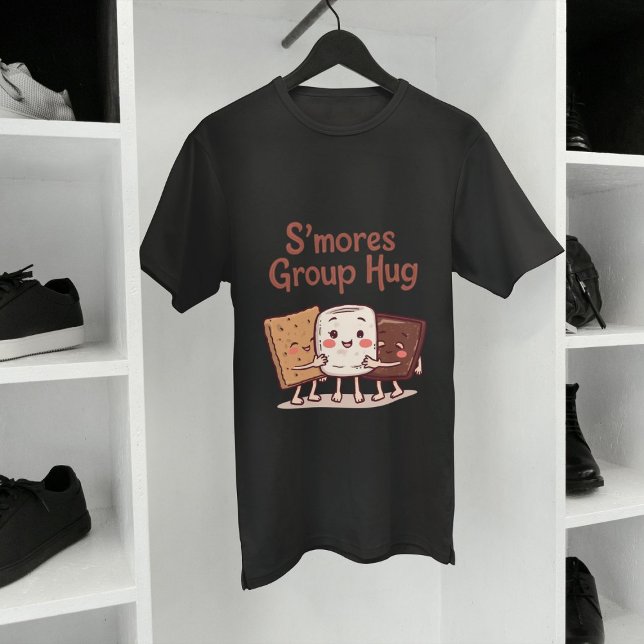 Group Hug Funny Smore's Marshmallow-Camping T-Shirt (Von Creator hochgeladen)