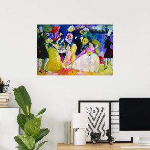 Group in Crinolines by Wassily Kandinsky Poster