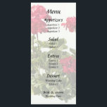 Group of Red Geraniums Menükarte<br><div class="desc">If you love geraniums these beautiful "Group of Red Geraniums" wedding supplies would be a perfect choice. Choose from cards,  magnets,  labels. Can be used for a wedding,  engagement party or anniversary party.</div>