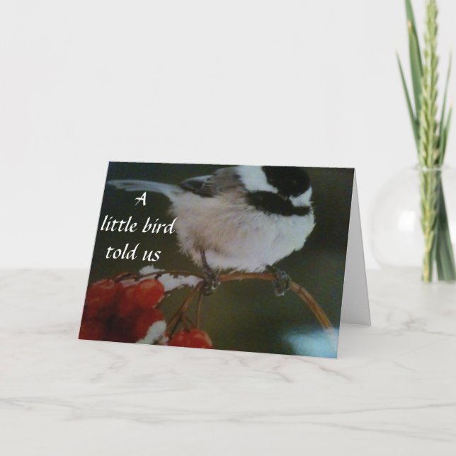 GROUP SENDS BIRD WITH BIRTHDAY WISH KARTE (Vorderseite)