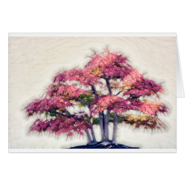 Groupe d'arbres d'érable Painterly de bonsaïs (Devant horizontal)