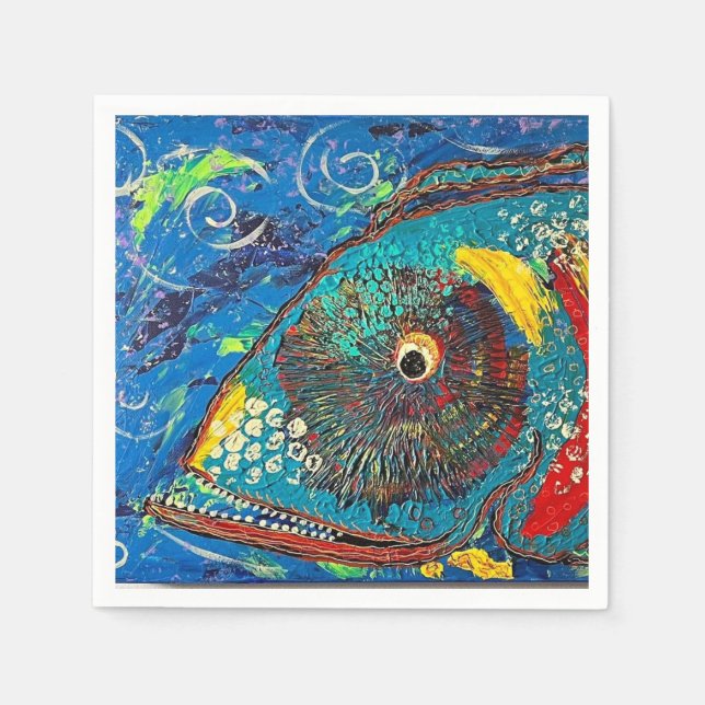 Grouper Cocktail Napkins Serviette (Vorderseite)