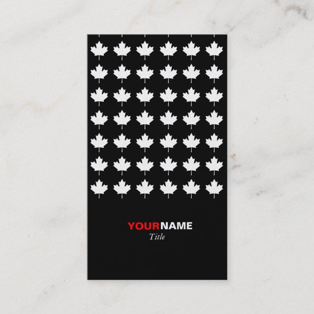 Groupon modernes Ahorn-Gold Visitenkarte (Vorderseite)