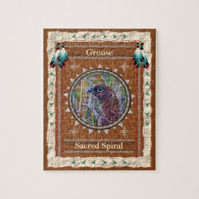 Grouse - Puzzle Spiral Sacré avec boîte cadeau (Vertical)