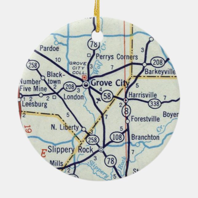 Grove City PA Keramik Ornament (Hinten)
