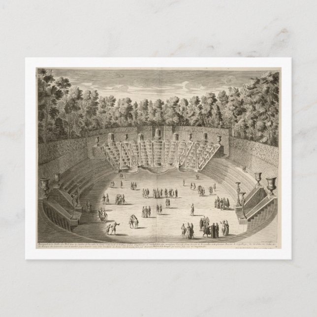 Grove of the Salle du Bal, Versailles, von "Les P Postkarte (Vorderseite)