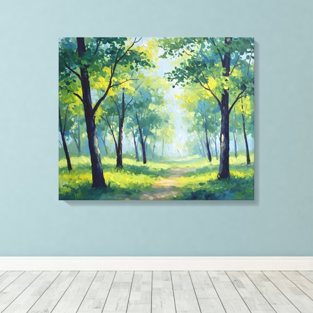 Grove Trail Leinwanddruck (Insitu (Holzboden))