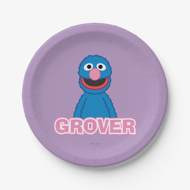 Grover Classic Style Pappteller (Vorderseite)