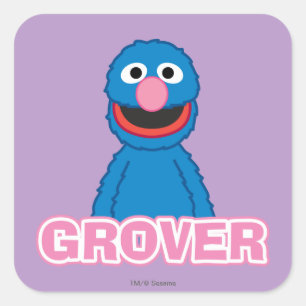 Grover Classic Style Quadratischer Aufkleber