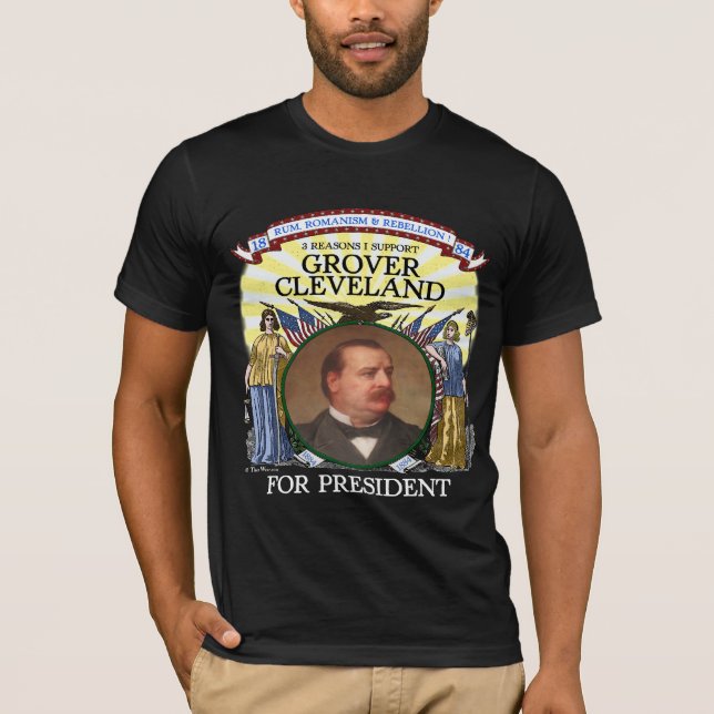 Grover Cleveland 1884 hommes de T-shirt de (Devant)