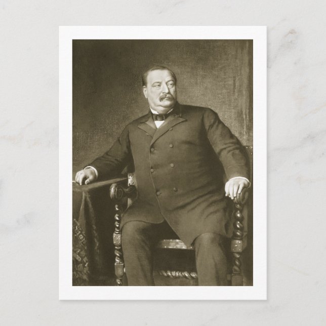 Grover Cleveland, 22. und 24. Präsident der Verein Postkarte (Vorderseite)