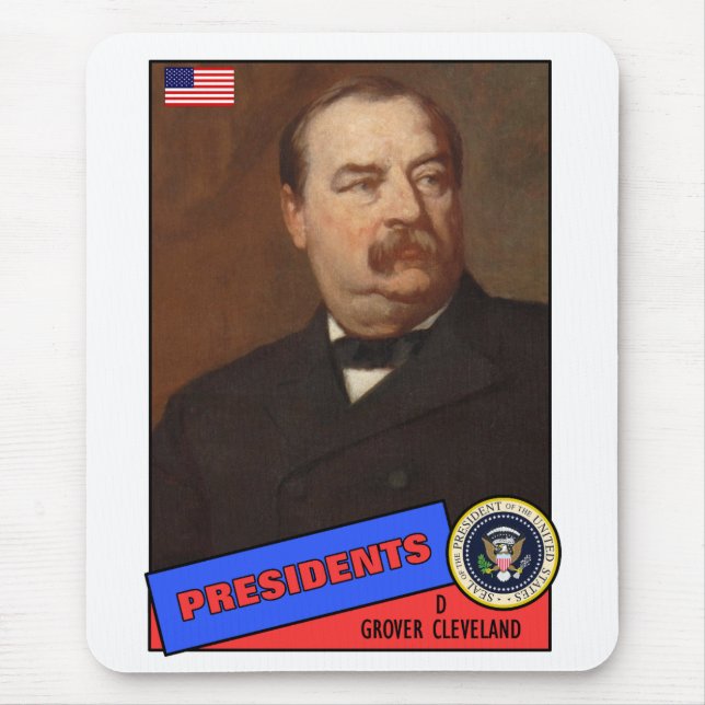 Grover Cleveland Baseball Card Mousepad (Vorne)