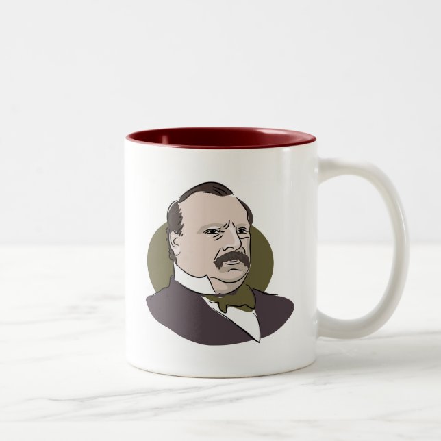 Grover Cleveland Zweifarbige Tasse (Rechts)