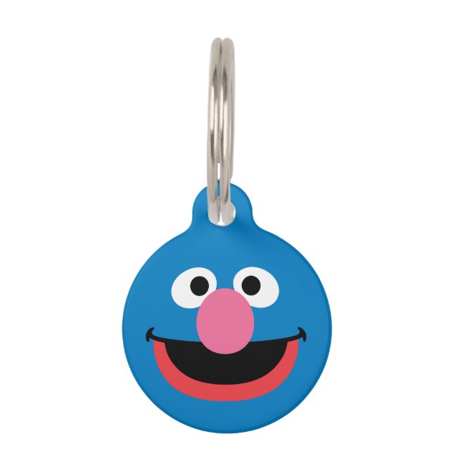Grover Face Art Haustiermarke (Vorderseite)