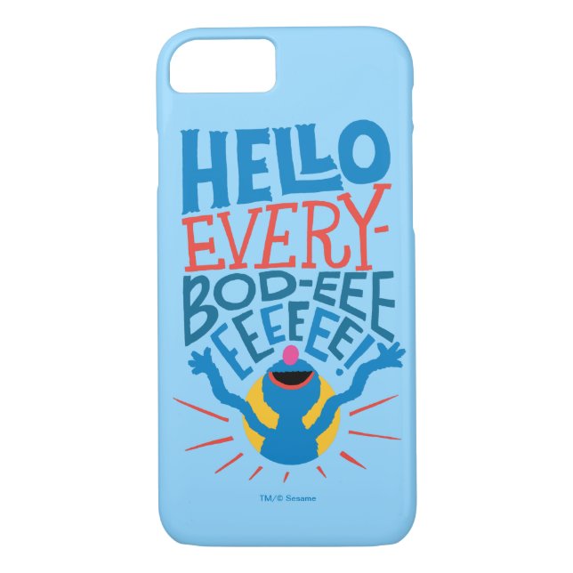 Grover Hello Case-Mate iPhone Hülle (Rückseite)