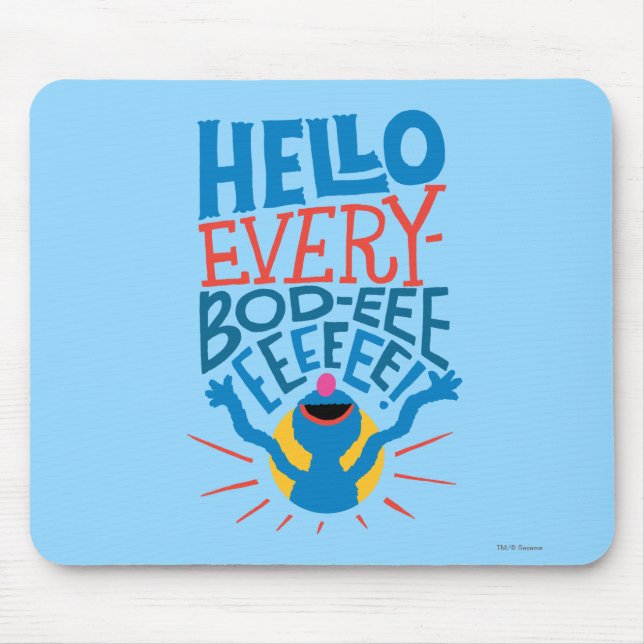 Grover Hello Mousepad (Vorne)