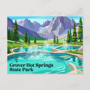 Grover Hot Springs State Park Kalifornien Postkarte