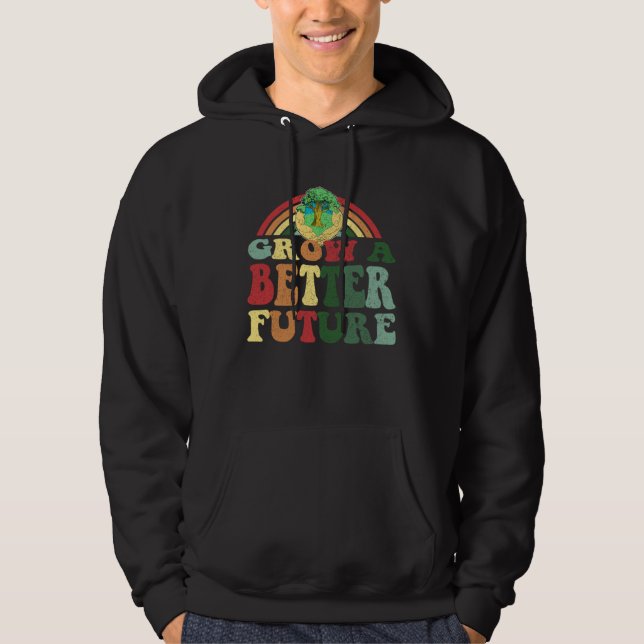 Grow A Better Future  Earth Day Family Hoodie (Vorderseite)