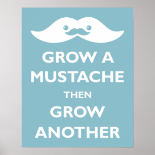 Grow a Mustache! Poster