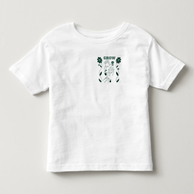 Grow - ASL-Design Kleinkind T-shirt (Vorderseite)